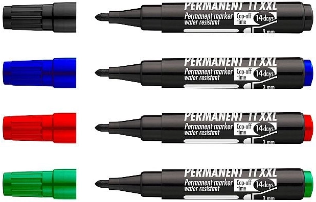 Marqueurs permanents CONCORDE 11 XXL – set de 4 pcs