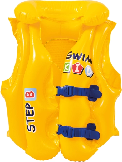 Gilet de natation gonflable avec col pour enfants de 3 à 6 ans