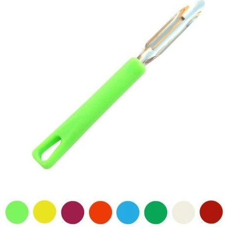 Éplucheur de cuisine en acier inoxydable 17 cm avec manche en plastique