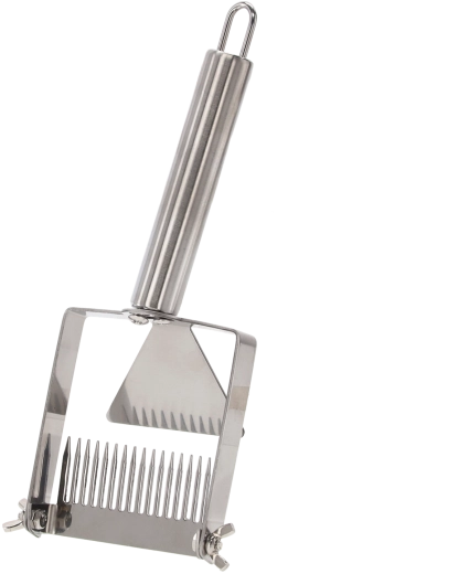 Fourchette à désoperculer en acier inoxydable pour miel 25 × 8 cm