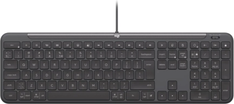 Logitech Signature Slim Wired K620 for Business clavier filaire (US, graphite)