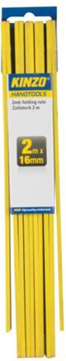 Mètre pliant 2 m 16 mm Kinzo