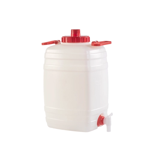 Fût en plastique 20 l avec couvercle à vis, poignée et évent