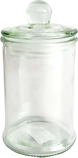 Bocal en verre avec couvercle 150 ml