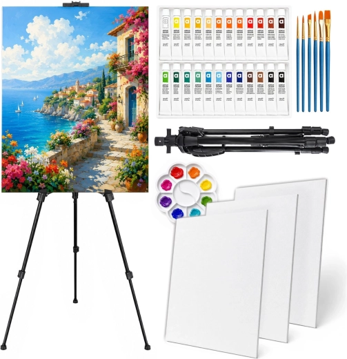 RENEW FORCE Kit de peinture avec chevalet pliant 35 pièces - 1 pièce
