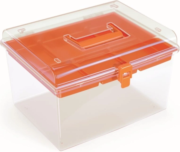 Organiseur en plastique pour atelier 292 × 250 × 185 mm, orange