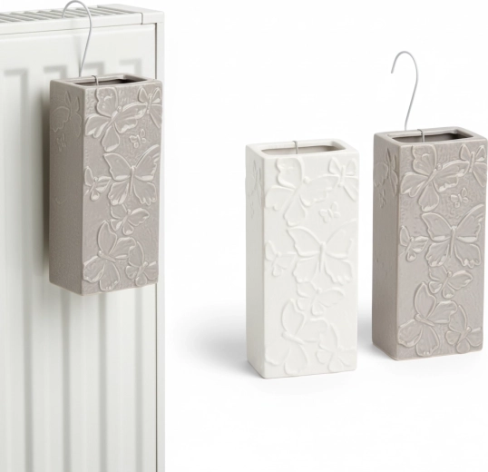 Humidificateur en céramique pour radiateur avec motif papillons, assortiment de couleurs, lot de 6 pièces