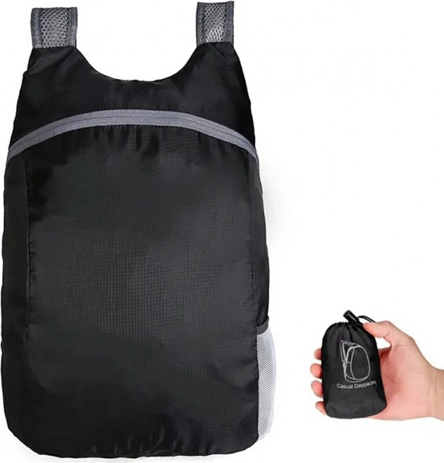 Sac à dos léger et pliable 20L noir