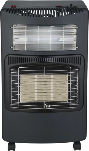 Poêle combiné portable au GPL et à l’électricité avec roulettes