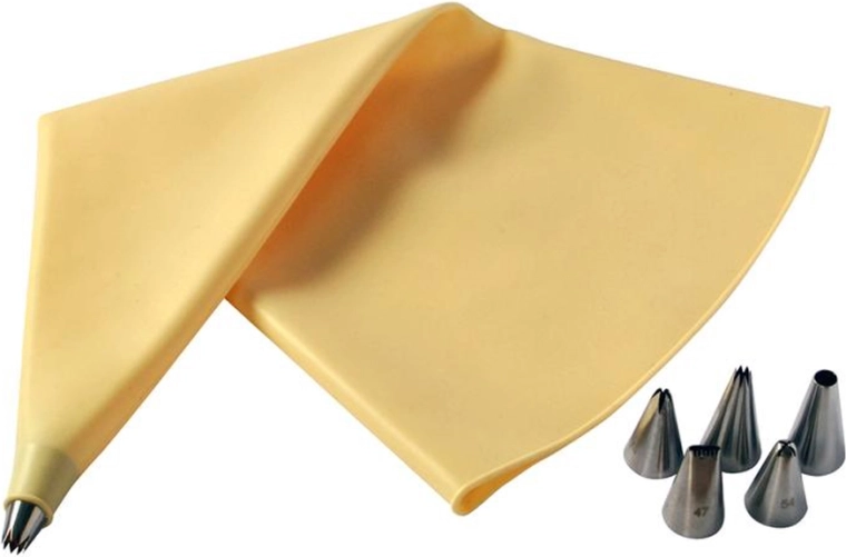 Poche à douille en silicone TORO avec 6 embouts