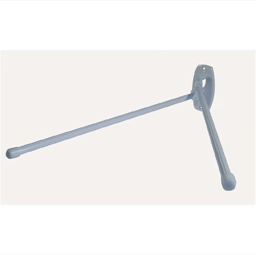 Séchoir à serviettes métallique à deux bras – blanc