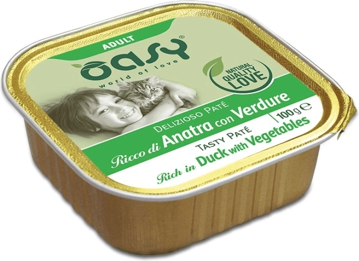 Oasy Tasty Pate Adult pâté avec viande de canard et légumes 100 g