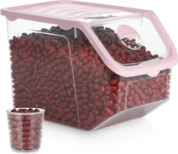 Récipient transparent pour fruits et légumes avec couvercle 12 l