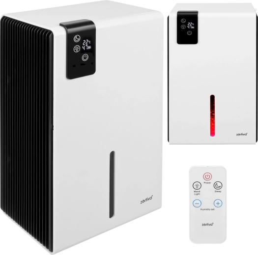 Déshumidificateur d’air Zortiva avec hygrostat et télécommande