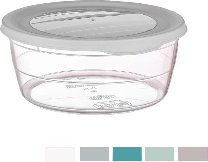 Boîte Trend ronde 1,1 l (assortiment de couleurs)