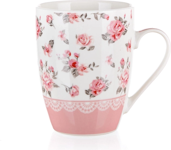 Mug en céramique Pink Flower 340 ml – assortiment de couleurs