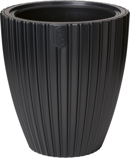 Pot MIKA 30 cm – noir profond