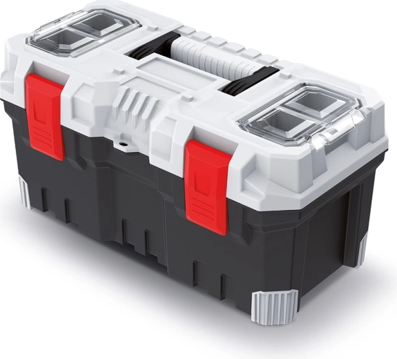Coffre à outils en plastique TITAN PLUS 49,6 × 25,8 × 24 cm, gris