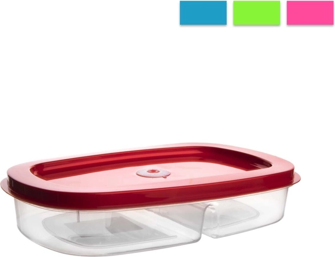 Boîte alimentaire en plastique (PP) compartimentée 1,4 l