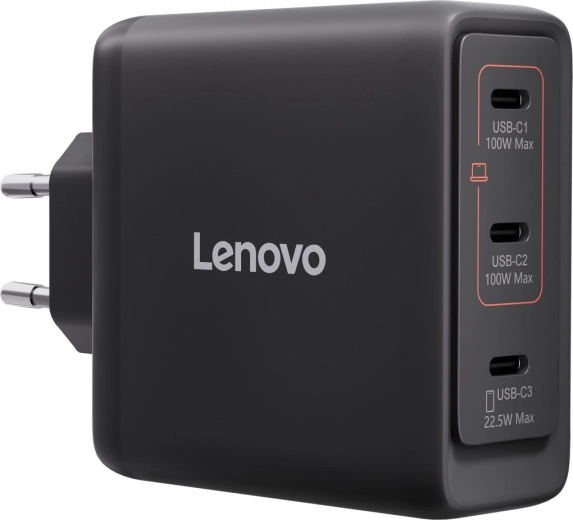 Chargeur multiport USB‑C GaN 100 W Lenovo