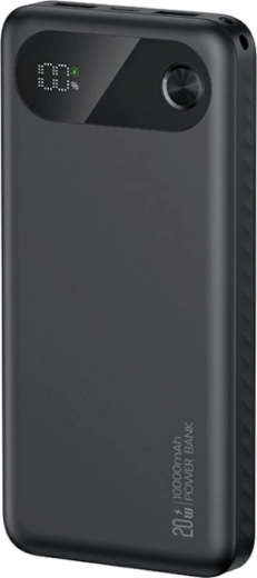 Batterie externe USAMS PB80 10000 mAh, 20W PD, 2×USB‑A + USB‑C, noir