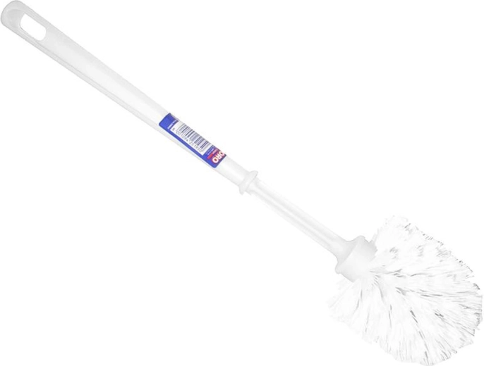 Brosse WC en plastique sans support, blanche