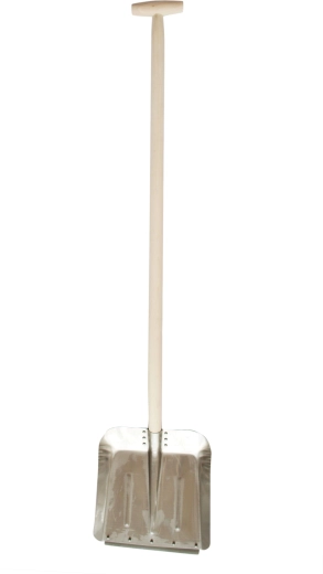 Pelle en aluminium avec lame renforcée et manche en T 120 cm