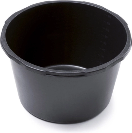 Bac à mortier rond 90 l en plastique résistant