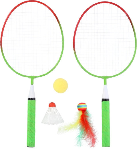 Set de badminton junior NILS avec 2 raquettes et 3 volants/balles