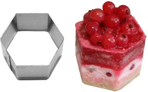 Emporte-pièce pour petits gâteaux Semifreddo hexagone