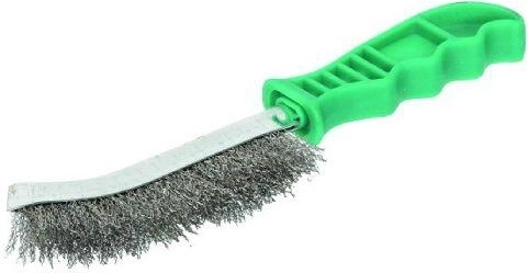 Brosse métallique manuelle PUNK en acier inoxydable ondulé