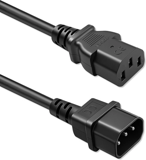 Câble d’alimentation Schuko – IEC C13 pour C14, 3×0,75 mm², 2 m, cuivre Qoltec