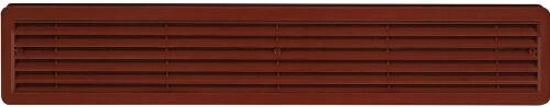 Grille d’aération de porte en plastique 500 × 90 mm, marron (2 pcs)
