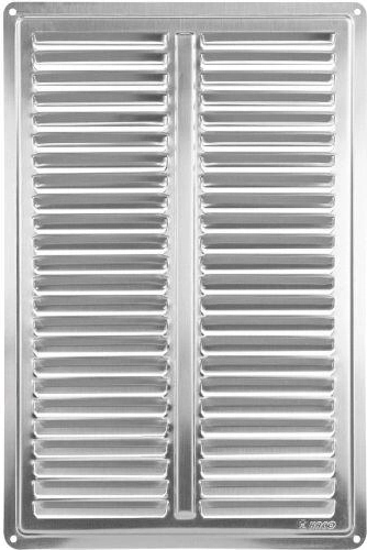 Grille de ventilation en acier inoxydable 200 × 300 mm