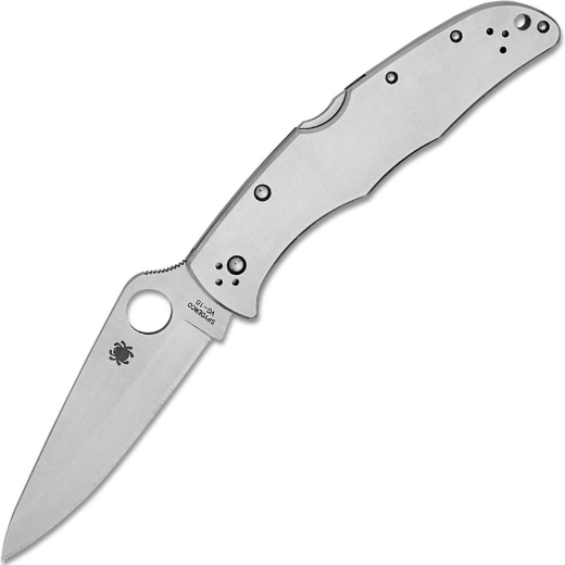 Spyderco Endura 4 couteau de poche inox 9,5 cm, satin, tout métal