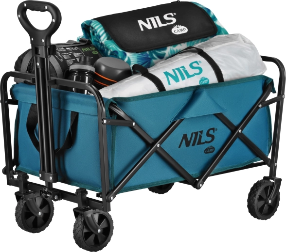 Chariot de camping pliant turquoise NILS Camp