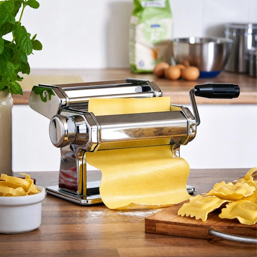 Machine manuelle en acier inoxydable pour pâte et pâtes 3 en 1 - 1 pièce