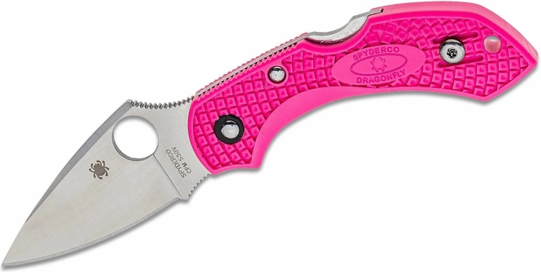 Spyderco Dragonfly 2 Pink couteau de poche 5,8 cm, satin, rose, FRN