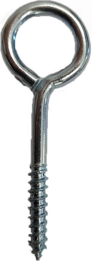 Œillet fermé fileté galvanisé 40 × 14 × 3,8 mm, 200 pcs