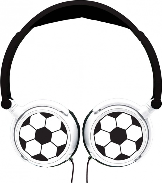 Casque filaire pliable pour enfants avec motif de football