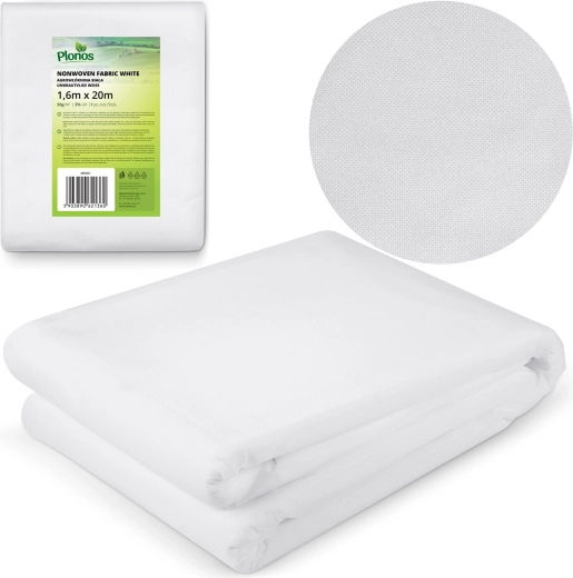 Agrofilm de protection hivernale PLONOS 1,6 × 20 m, 50 g/m² – blanc
