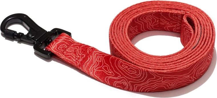 Explorer Dog laisse Courbes de niveau rouge L 170 × 2,5 cm