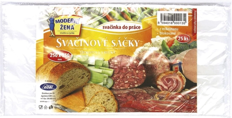 Sachets pour goûter 25 × 35 cm, 25 pcs