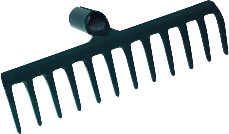 Râteau en fer sans manche, 12 dents