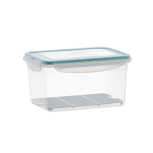 Boîte alimentaire en plastique avec couvercle, joint et grille 2,4 l