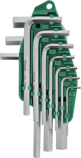 Jeu de clés Allen STALCO HEX 1,5–10 mm (10 pièces) CrV