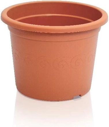 Pot de fleurs en plastique Plastica 28 cm terracotta