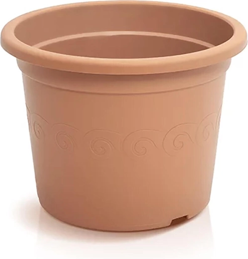 Pot de fleurs en plastique terracotta 15 × 11,2 cm avec drainage