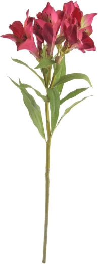 Lys artificiel rouge 63 cm