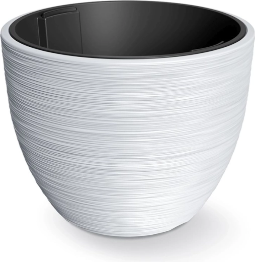 Cache-pot avec insert Furu 56,9 cm blanc